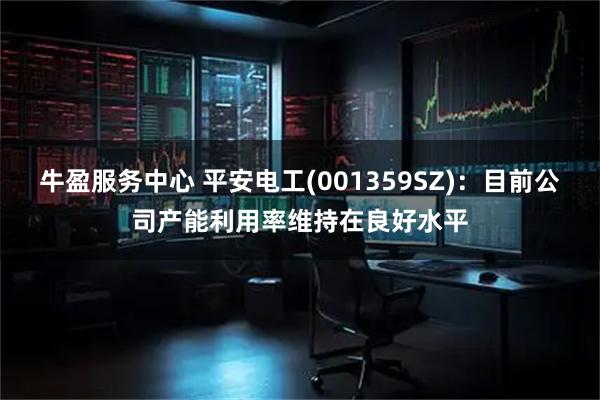 牛盈服务中心 平安电工(001359SZ)：目前公司产能利用率维持在良好水平